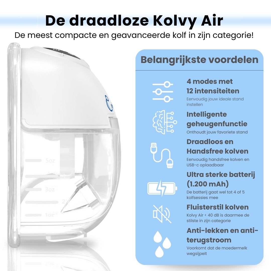 Kolvy AIR - dubbele borstkolf