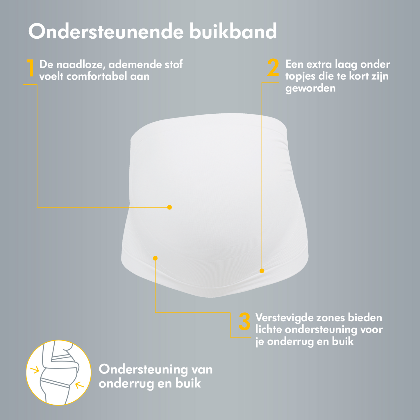 Ondersteunende buikband Medela (verkrijgbaar in meerdere kleuren)