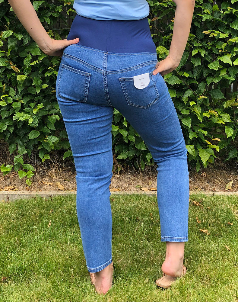 Zwangerschapsjeans (blauw of zwart)