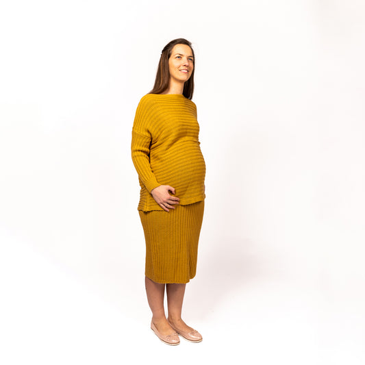 Tweedelige set Gaby mosterd