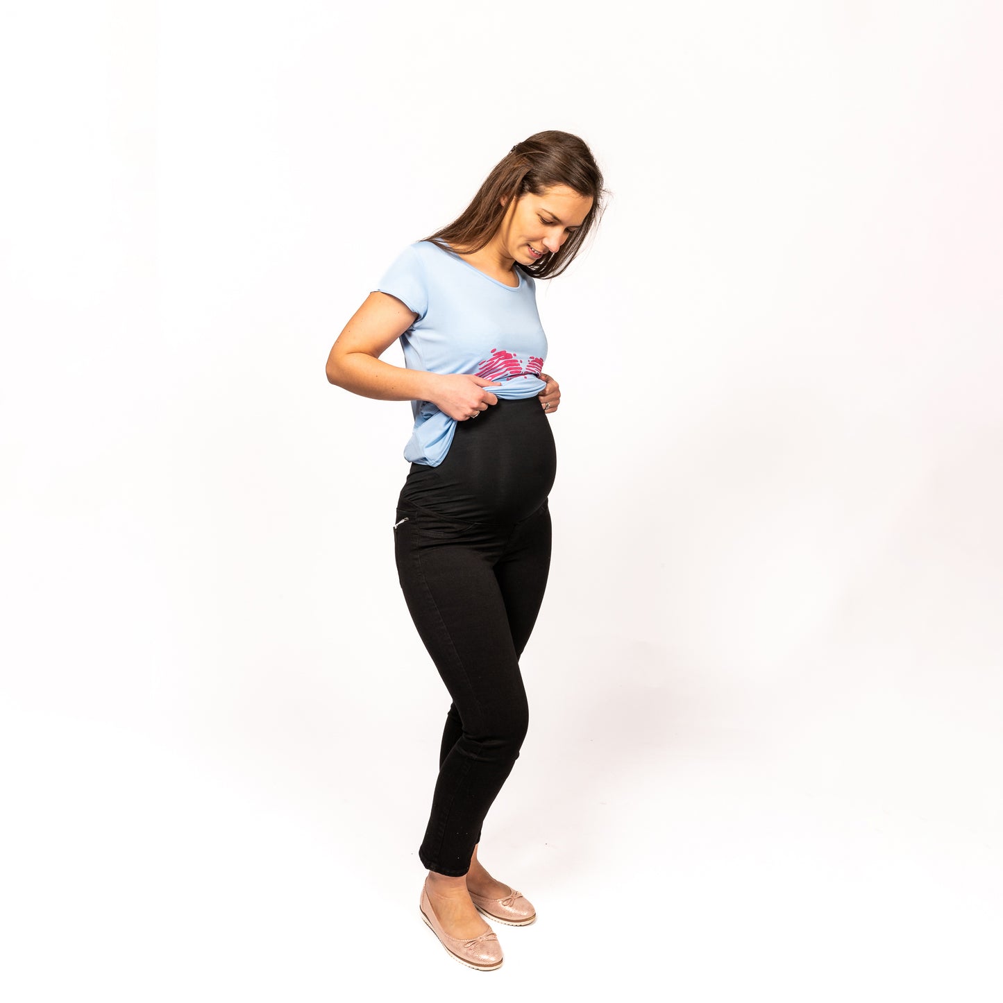 Zwangerschapsjeans (blauw of zwart)