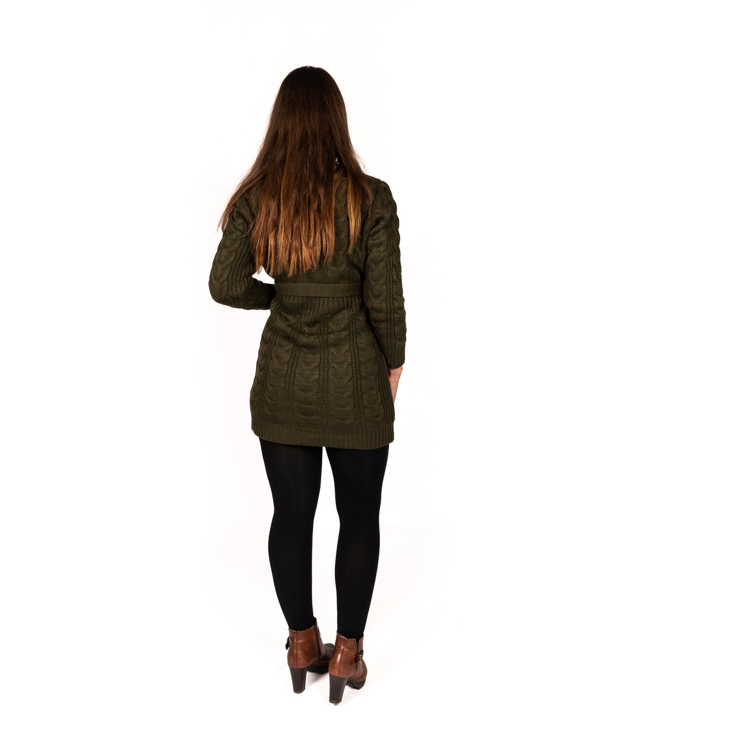 Gebreide Jurk Désirée met riem (verkrijgbaar in meerdere kleuren)