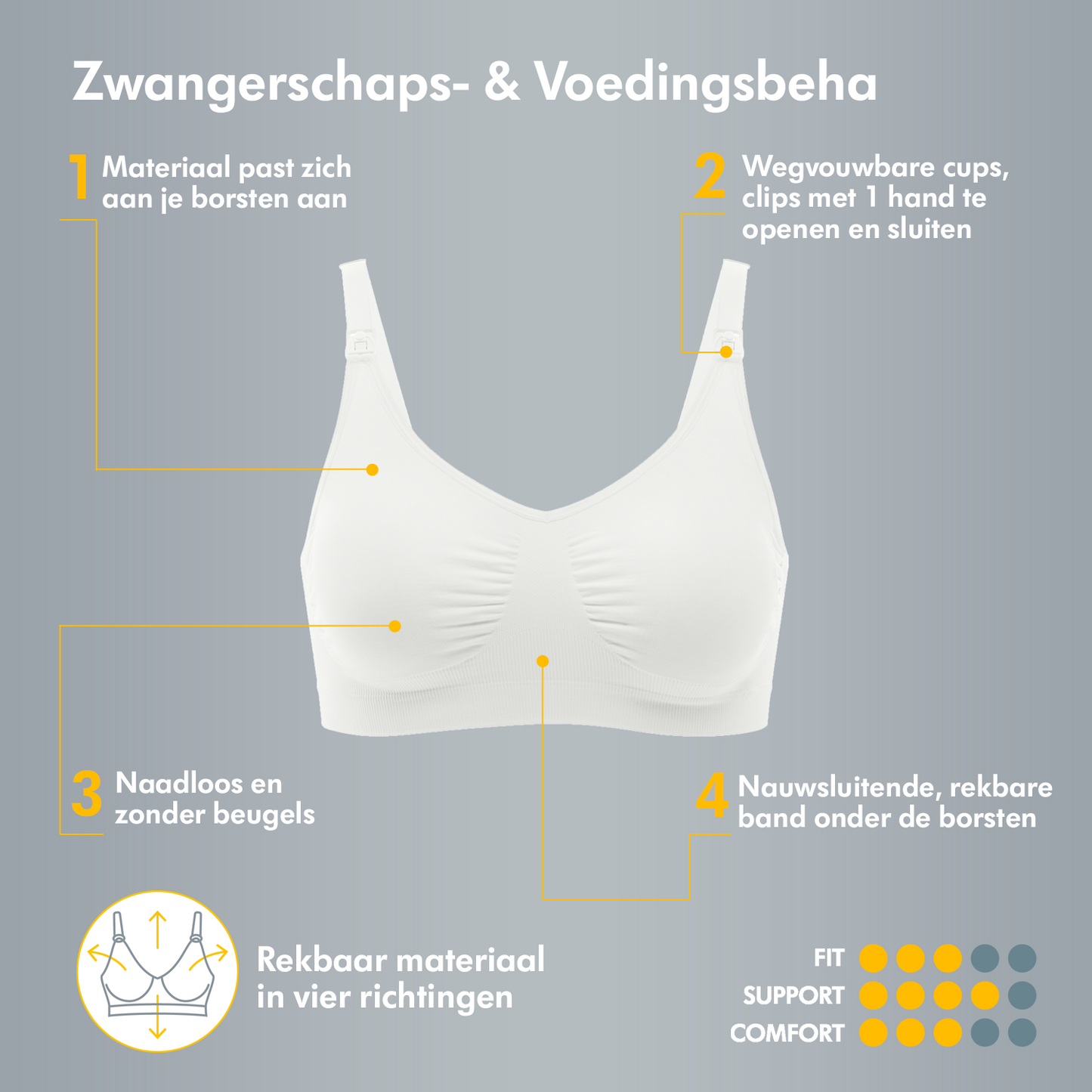 Zwangerschaps- & voedingsbeha Medela (verkrijgbaar in meerdere kleuren)