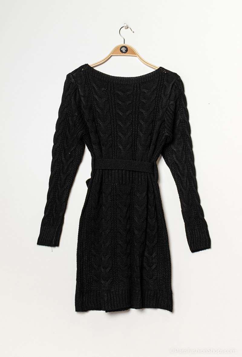 Gebreide Jurk Désirée met riem (verkrijgbaar in meerdere kleuren)