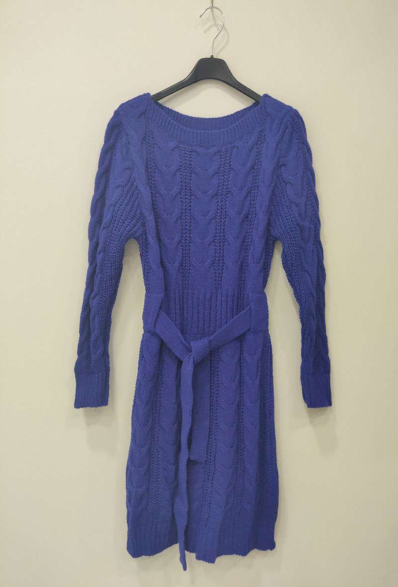 Gebreide Jurk Désirée met riem (verkrijgbaar in meerdere kleuren)