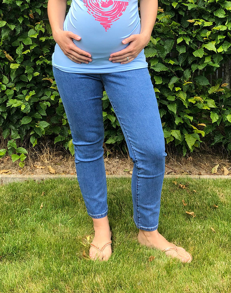 Zwangerschapsjeans (blauw of zwart)
