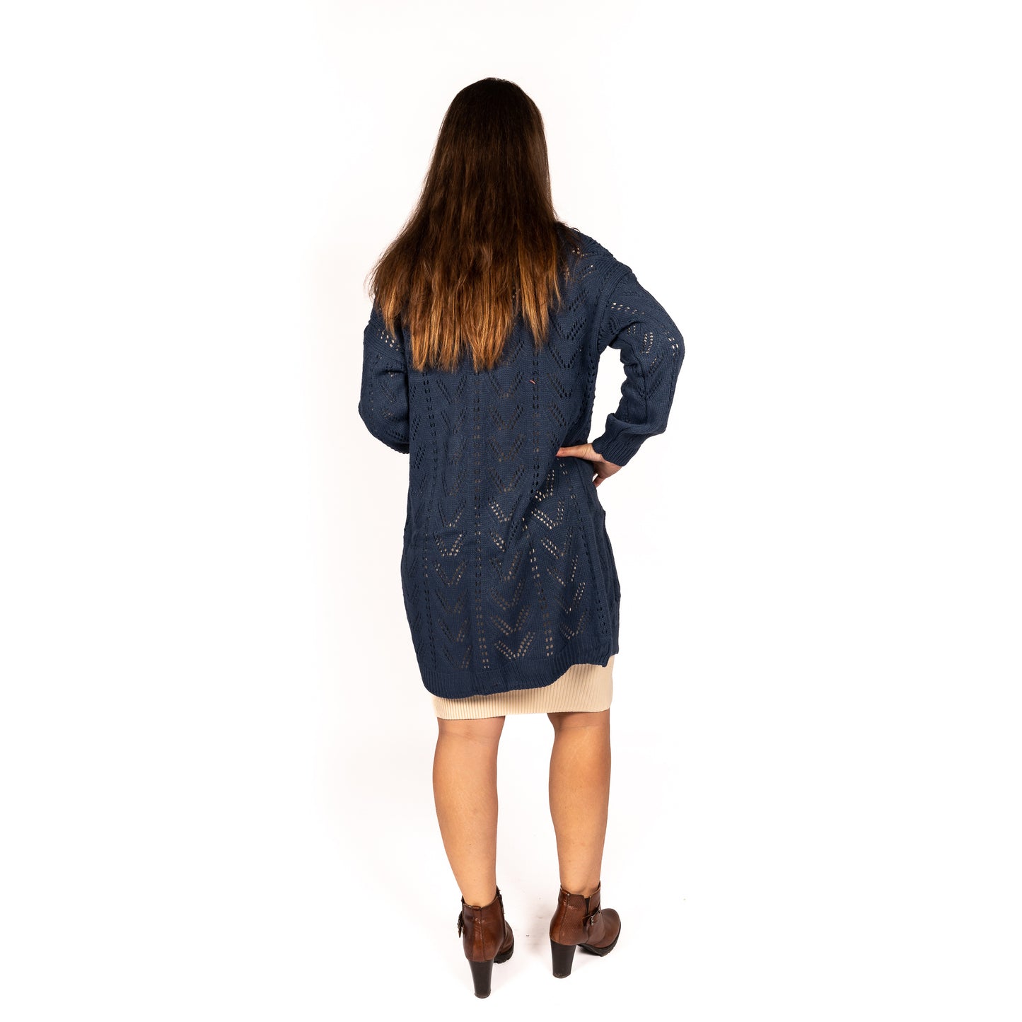 Gebreide jurk Berniss met lange mouwen (verkrijgbaar in meerdere kleuren)