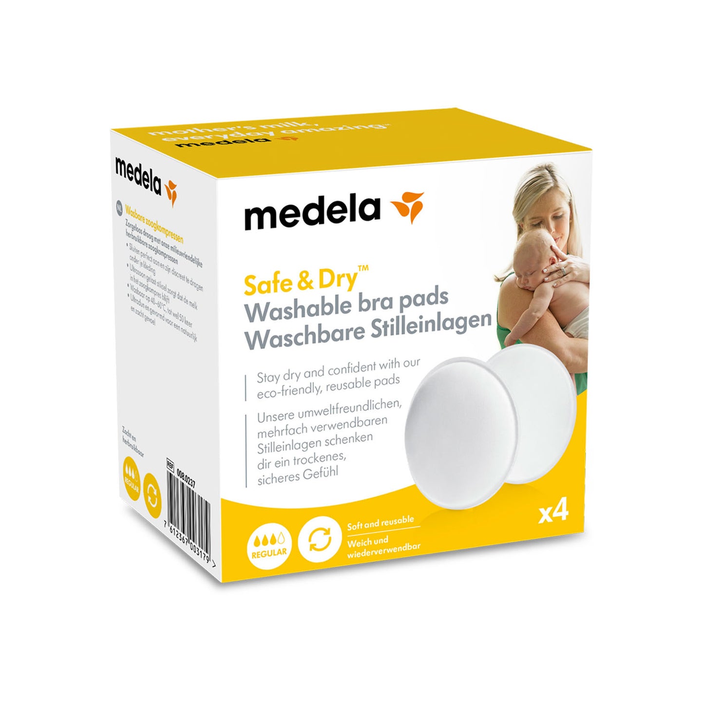 Safe & Dry™ wasbare zoogkompressen Medela